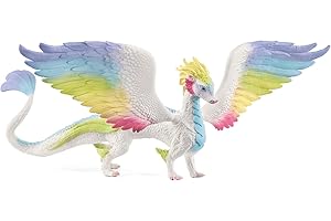 Schleich bayala Rainbow Dragon Toy Figurine with Movable Wings, Ages 5+, Dragon Toys for Girls