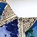 Qiyun (TM) Chunky Women's Blue Enamel Tibet B Bib Necklace Stud Earrings Set