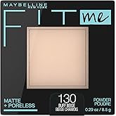 Maybelline New York Matte + Poreless Pressed Face Powder Makeup, Buff Beige, 8.5 Grams
