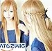 ATOZWIG@New Arrival 80cm Long Pale Gold Brown Cosplay Wig
