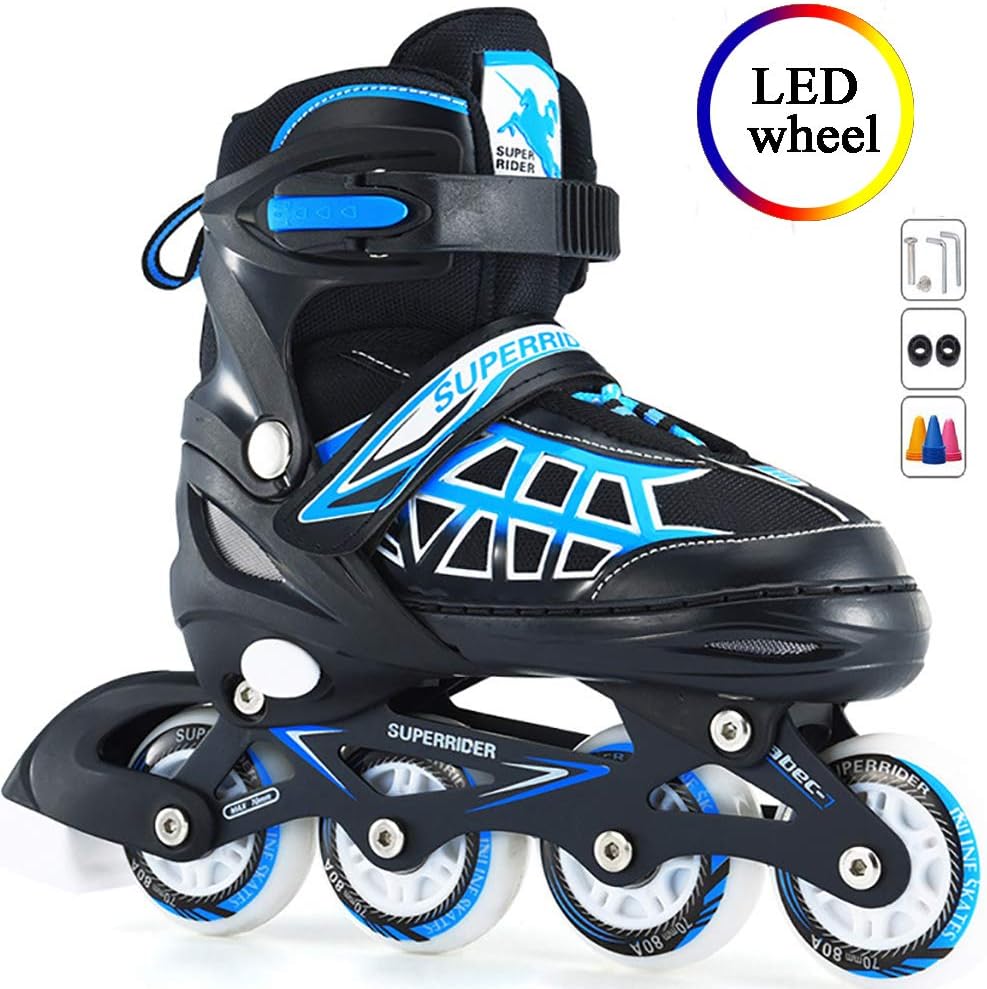 Sajanic Roller Skates for Women, Skates with Full Up Wheels, Outdoor Blades Inline Skates for Girls and Boys, Kids and Adults (Arrive in 3-7 Working Day After Shipped)