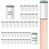 40pcs Slip On Pool Cue Tips，Premium Replacement Pool Cue Tips ，2 Sizes Pool Stick Tips No Glue or Tool Required Billiard Cue Tips Replacement 10mm, 13mm Billiard Stick Tips for Snooker and Pool Cues