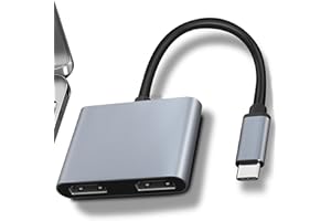 YAYIET USB C to Dual HDMI Adapter - 4K Dual Monitor Adapter for Laptop, MacBook, Windows, and More