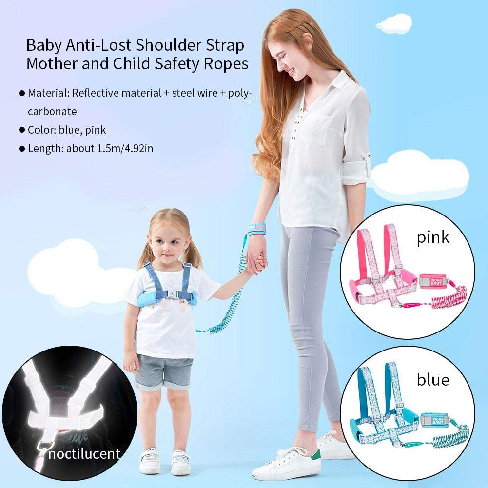 Maillon De Poignet De Securite Pour Enfant Avec Ruban Reflechissant Harnais Anti Perte Pour Laisse De Securite Pour Bebe Qui Marc Hinffinity Maillon De Poignet Anti Perte Pour Enfant En Bas Age Securite Bebe