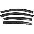 Tape On Window Visors Fits for 2014-2019 Mazda 3, Side Auto Window Wind Deflectors, Ventshade, Rain Guards for Cars/Trucks
