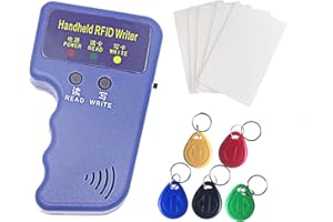 HECERE Handheld ID Copier RFID Smart ID Card Duplicator Used for T5577 or EM4305+5pcs T5577 Keychains +5 T5577 Cards
