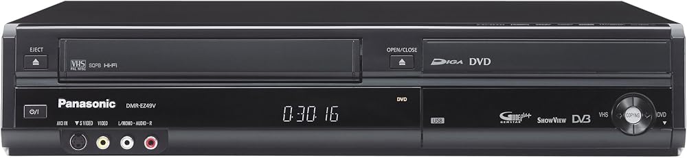 Panasonic DMR-EZ49V DVD VCR Freeview Recorder Dolby Digital HD Up-Conversion