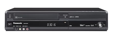 Panasonic DMR-EZ49VEGK DVD-/VHS-Rekorder (DVB-T, HDMI, Upscaler 1080p, DivX-zertifiziert) schwarz