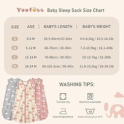 Yoofoss Baby Sleep Sack 18-24 Months Wearable