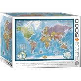 Eurographics - Map of the World The Big Collection 5000 Piece Jigsaw Puzzel for Adults