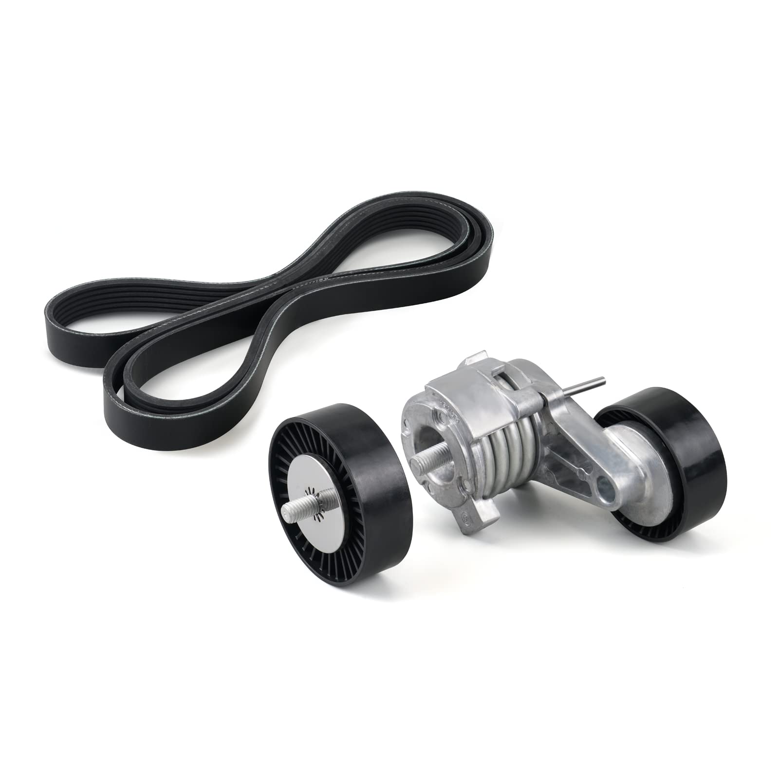 Photo 1 of Bevinsee Serpentine Belt Tensioner Bolt Idler Pulley Drive Kit Compatible with 128i 325i 325xi 328i 328xi 330i 330xi 525i 525xi 528i 528xi 530i 530xi E92 E91 E90 E93 E81 E87, Only Compatible with N52