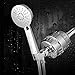 12 Stage Shower Water Filter for Hard Water, Shower Filter Removes Chlorine Universal Showerhead Filter High Output with 2 Replacement Cartridge Filters, Improves Your Hair, Skin and Nails, Chrome