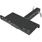 VONLX Winch Hitch Mounting Plate with 2‑Inch Receiver for Recovery Winches | Universal Winch Cradle Mount, 2‑Inch Receiver, Fits ATV UTV SUV Pickup Truck for Off‑Road Recovery Towing