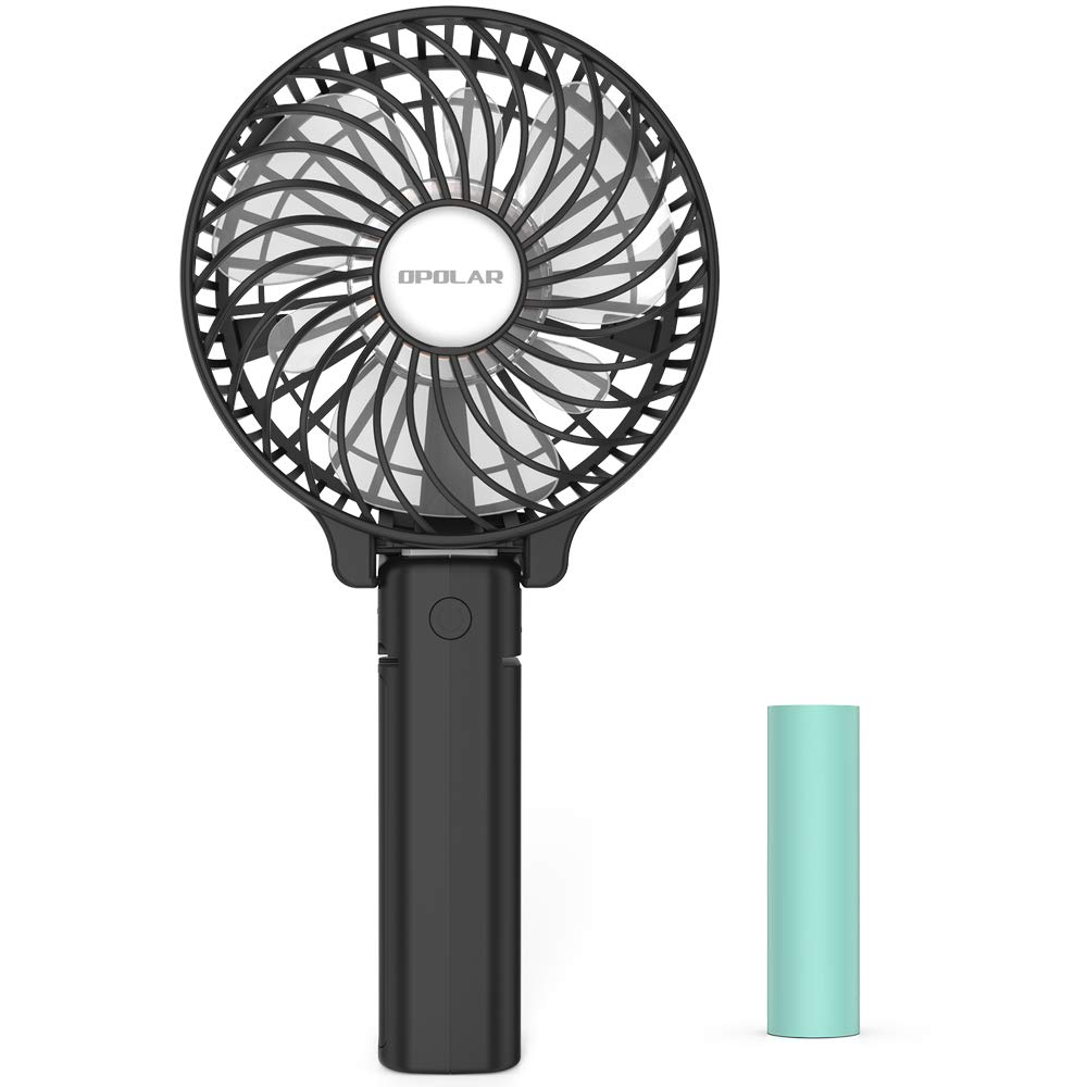 OPOLAR Hand Held Battery Operated Face Fan, Small Rechargeable 1Pack