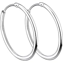 【HYERES LOR】Heriter silver curve emblem earring M Designer fashion, Seoul-fully created | W Concept
