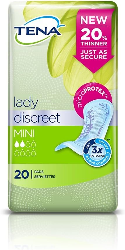 TENA Discreet Mini Pads 20s x 10 - Image 3