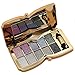 Tmalltide Natural Nudes Professional 10 Colors Diamond Bright Colorful Eye Shadow Super Flash Shimmer Eyeshadow Palette with Brush &Mirror