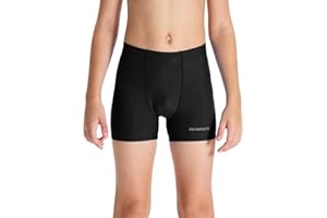 DEVOROPA Youth Boys Swim Shorts Square Leg Swimsuit Nylon Swimming Boxer Brief UPF 50+