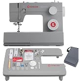 SINGER&reg; 4452 Holiday Bundle Heavy Duty Sewing Machine + Accessory Kit | Extension table &amp; 2 presser feet included, 32 built-in stitches deliver 110 applications, 50% more power for thick fabrics