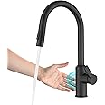 Kraus Oletto Kitchen Faucets Touchless Sensor Single Handle Pull-Down Sprayer in Matte Black, KSF-2830MB
