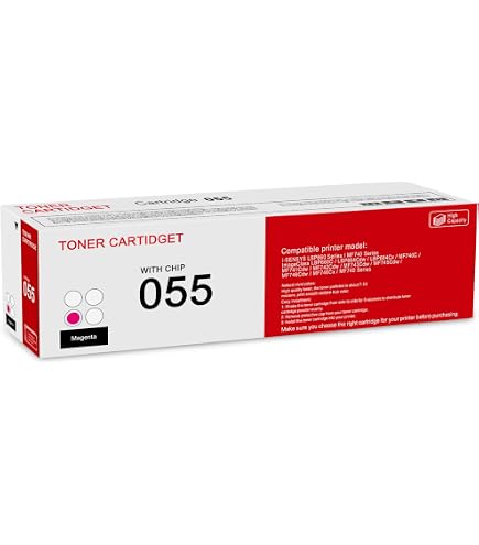 Amazon.com: 1 Pack 055 3013C001 Yellow Toner Cartridge: Compatible