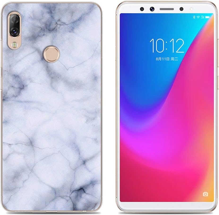 Easbuy New Version Glossy Silicone Case Protector TPU Bumper Case Back Cover Phone Back Case for Lenovo K5 Pro Smartphone