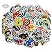 100 Pieces Waterproof Vinyl Stickers for Personalize Laptop, Car, Helmet, Skateboard, Luggage Graffiti Decals (E - section)