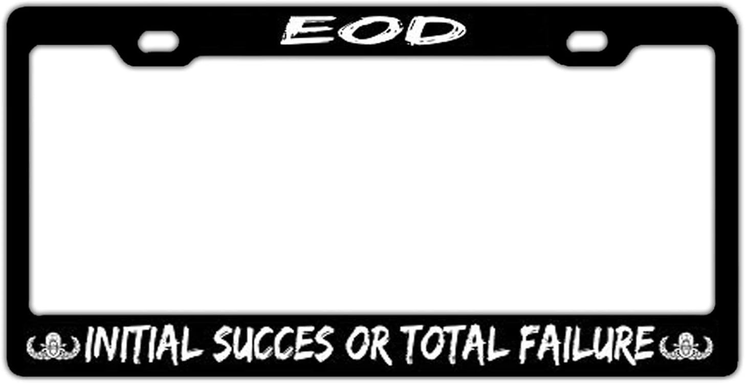 Hopes's Custom Personalized License Plate Frame Black
