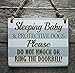 Sleeping Baby & Protective Dogs - Please Do Not Disturb Sign - Baby Sleeping Sign - Baby Shower Gift