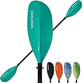WONITAGO Kayak Paddles with Alloy Shaft and PP Blade, Floating Kayaking Oars, Adjustable 230-250 cm/90-98 Inches, 210-230 cm/82-90 Inches