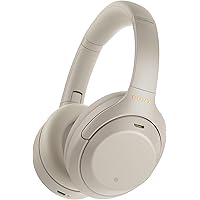 Sony WH-1000XM4 Wireless Industry Leading Noise Canceling Overhead Headphones, Silver, One Size (WH1000XM4/S)