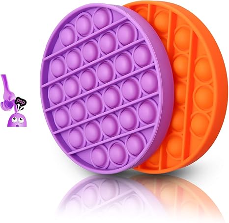 Amazon Com Push Pop Bubble Fidget Sensory Toy 2 Pcs Camtoa Pop Fidget Toy Autism Special Needs Anxiety Stress Reliever Squeeze Sensory Toy For Kids Family And Friends Home Kitchen