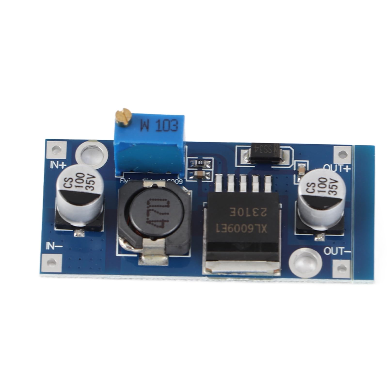 Boost Converter Module XL6009E1 DC to DC 3-32 V to 5-35 V Output Voltage Converter Module, Adjustable Step-up Power Boost Voltage Regulator