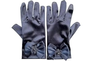 SlenyuBridal Girls Flower Girl Gloves Lace Special Occasion Gloves for Wedding Pageant Party Formal Pageant Prom Gloves