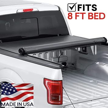 Amazon Com Truck Bed Cover For Ford Superduty 2017 2019 8 Ft Bed Trident Soft Roll Up 1369652 Automotive