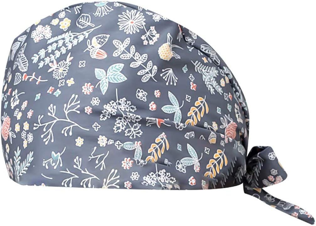 TENDYCOCO Berretto Chirurgico Gufo Stampato Sala Operatoria Cappello da Lavoro Dottore Cappello