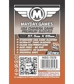 Amazon.com: Mayday Games USA Chimera Card Sleeves  100 Pack, 57.5 x 89 mm,  Super Clear 40 Micron Polypropylene, Acid-Free, PVC-Free  MDG-7044 : Toys  & Games