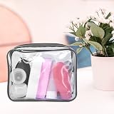 BEHAHAI Clear TSA Approved Quart Travel Toiletry Bag Black view 6