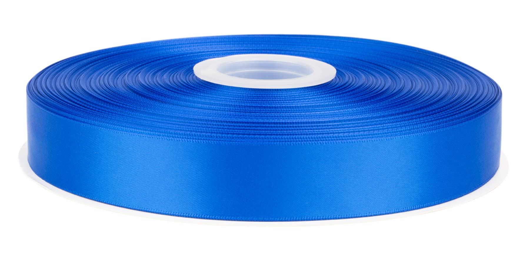 Fondersy 91 Meters Electric Blue Double Faced Satin Ribbon - 25mm Width for Wedding, Gift Wrapping, Floral Arrangement and Crafts