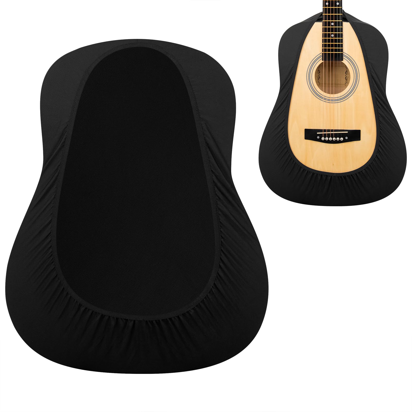 Musiin Premium Guitar Cover for Acoustic and Bass Guitars- Tailored Protection Compatible with Fender Gibson Martin Taylor Donner Acoustic Bass Guitars(AG-L)