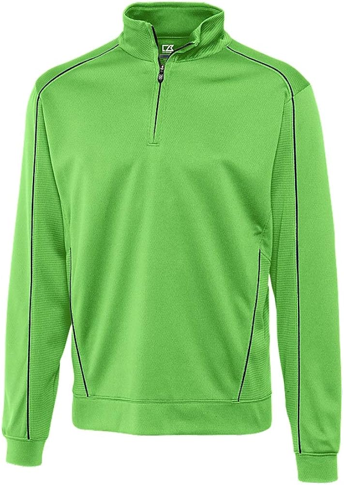 Cutter & Buck BCK08861 Men's CB Drytec Edge Half Zip Sweater at  Men’s Clothing store: Sports Fan Polo Shirts
