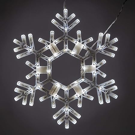 Amazon Com Kringle Traditions 20 Folding Cool White Snowflake