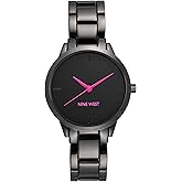 Nine West Women's Gunmetal Bracelet Watch