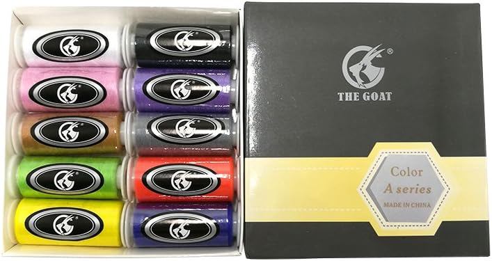 400MTS The Goat Polyster Sewing Thread Assorted Colour(Light Series) All Purpose for Hand and Machine Sewing New (Light Series)