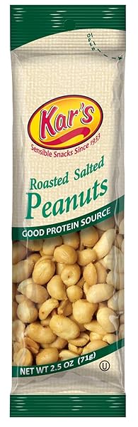 KAR’S ROASTED SALTED PEANUTS 2.5 OZ. BAGGED