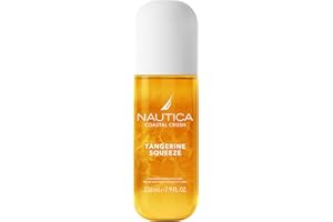 Nautica Tangerine Squeeze, a Citrus Gourmand Hair & Body Mist for Women, Notes of Tangerine, Jasmine, and Sandalwood, Long Lasting, 8.0 fl oz