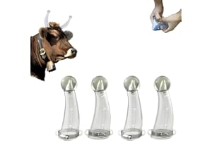 aoblaze Cow Horn Protector - 4PCS Small Size Round Cornered Silicone,Calf Anti-Fight Cow Cover Calf Collision Tools,Practical Silicone Cattle Guards