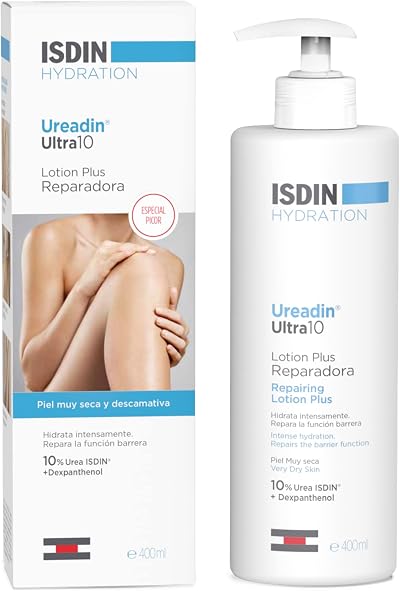 ISDIN Ureadin Ultra 10 Lotion Plus 10% Urea Body 400ml Dry Flaky Skin Itching