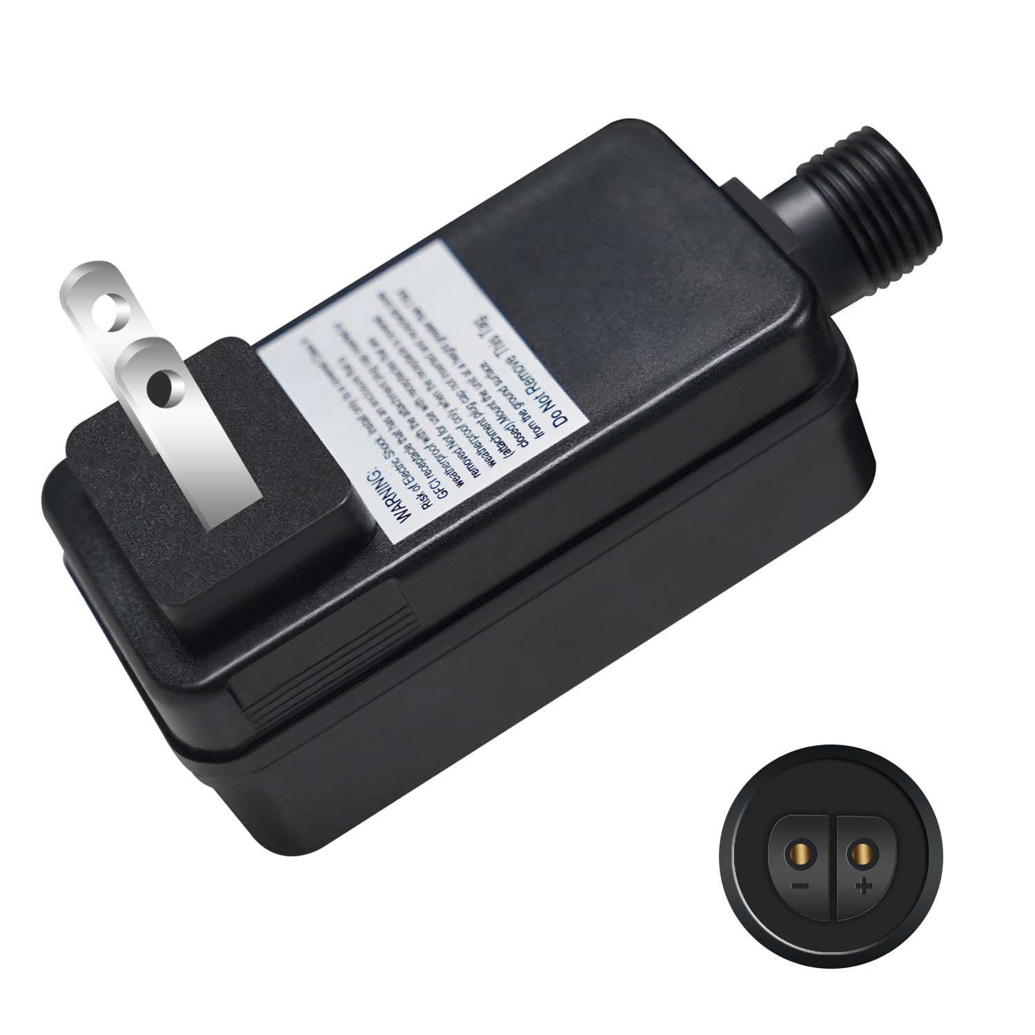 Photo 1 of 24V 0.5A 12W Class 2 Power Supply(2 Pin), LED Transformer Replacement, Outdoor Low Voltage Power Adapter, Yard Inflatable Adapter, Plug for String Lights, Rope Lights (One Pack)