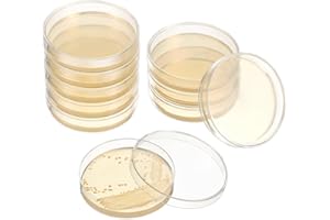 FELTECHELECTR 20pcs Pre-Poured Agar Plates for Laboratory Use Nutrient Agar Petri Dishes for Science Experiments Easy to Use Culture Medium for School Projects and Research